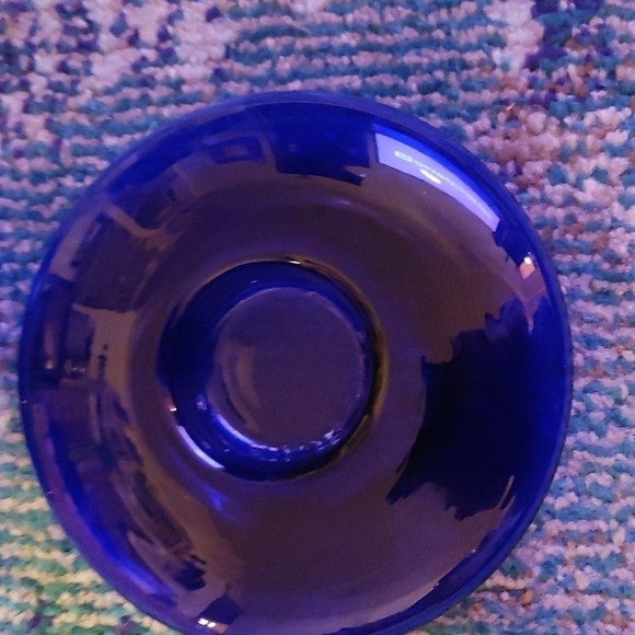 Vintage Votive Holders in a beautiful blue glass. - Picture 4 of 8